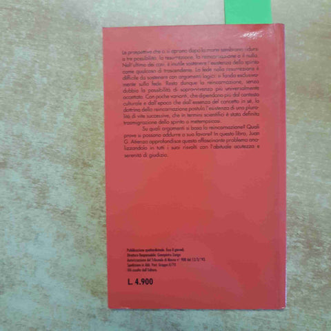 REINCARNAZIONE: VIVIAMO ALTRE VITE? - I LIBRI DELL'IGNOTO 27 HOBBY WORK 1993