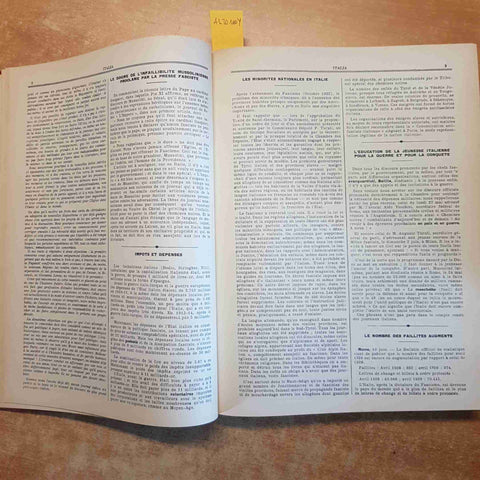 ITALIA BULLETIN D'INFORMATIONS EDITE' PAR LA CONCENTRATION ANTIFASCISTE 1982