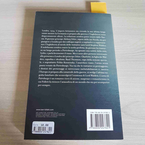L'UOMO DI PIETROBURGO - KEN FOLLETT - MONDADORI - 2010