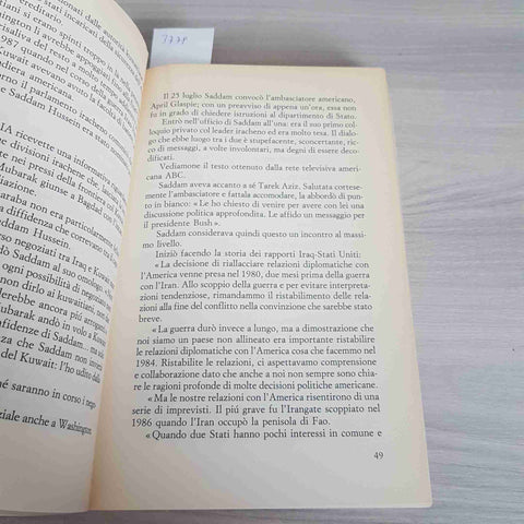 GUERRA DEL GOLFO IL DOSSIER SEGRETO saddam hussein SALINGER LAURENT 1991 MURSIA