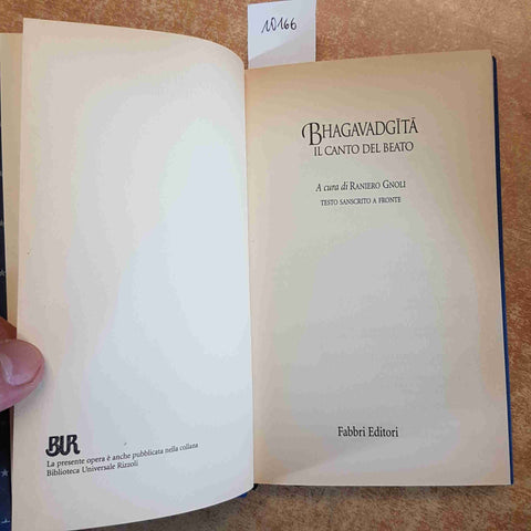 BHAGAVADGITA IL CANTO DEL BEATO i grandi classici della poesia FABBRI 1998