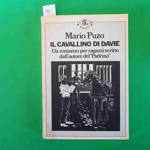 MARIO PUZO IL CAVALLINO DI DAVIE romanzo per ragazzi dall'autore del PADRINO