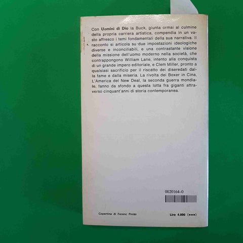 PEARL S. BUCK - UOMINI DI DIO romanzo oscar MONDADORI 1981