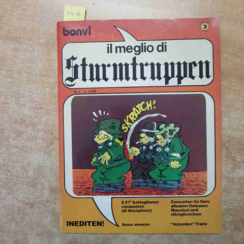 BONVI IL MEGLIO DI STURMTRUPPEN N°1 MAGGIO 1983 EDITORIALE CORNO franco bonvicin
