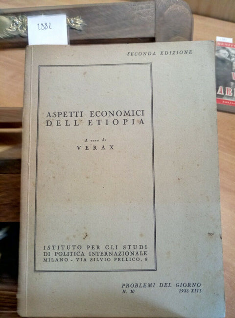 ASPETTI ECONOMICI DELL'ETIOPIA - VERAX 1935 PROBLEMI DEL GIORNO (2882