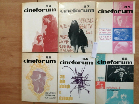 LOTTO 6 NUMERI CINEFORUM - RIVISTA DI STUDI CINEMATOGRAFICI 1966/1967 - (53