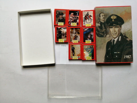 CONFEZIONE con 16 scatole FIAMMIFERI CARABINIERI 1987 bollo Minerva (2792e