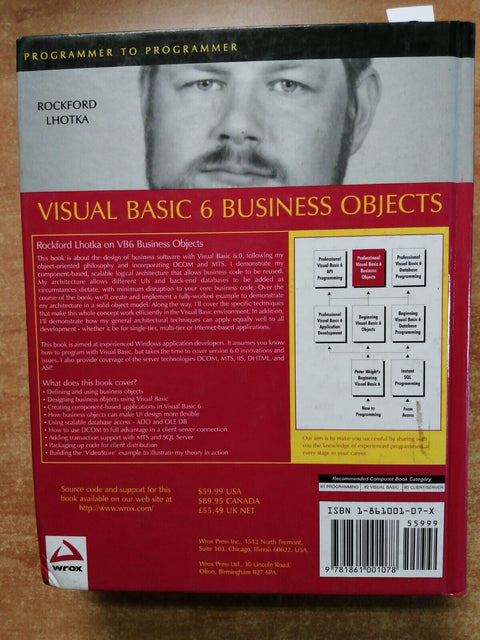 VISUAL BASIC 6 BUSINESS OBJECTS - Rockford Lhotka - 1998 - WROX - VB6 - (73