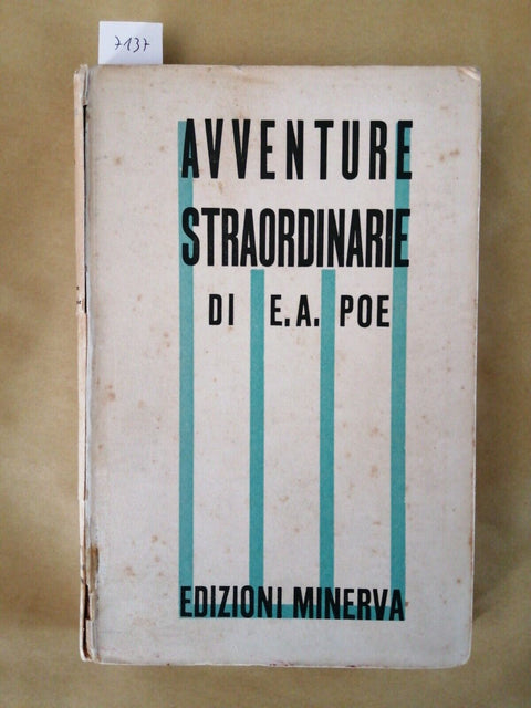 AVVENTURE STRAORDINARIE DI EDGAR ALLAN POE - 1935 - MINERVA - (7137)