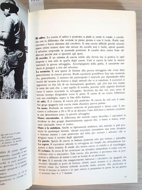 ITINERARI VENATORI IN EUROPA caccia selvaggina - Santini - 1973 Mondadori (