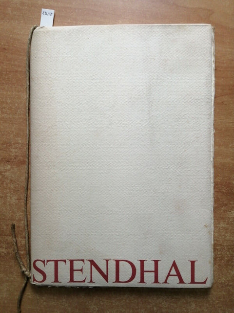 STENDHAL Sciascia Vigorelli - Biblioteca Milano 1983 TIR.LIM.NUM. 989/1000(