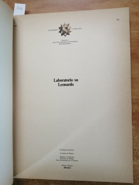 LABORATORIO SU LEONARDO bestiario macchine scienza tecnologia 1983 IBM (727