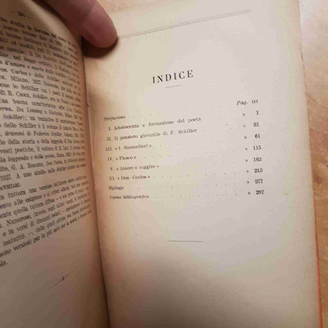 G. A. ALFERO SCHILLER - I DRAMMI DELLA GIOVINEZZA - 1929 - Paravia - (695B
