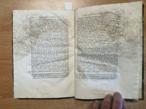 Lo Specchio Della Vera Penitenzia di FR. Jacopo Passavanti MDCCXCVIII 1798