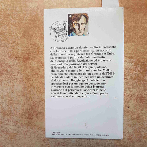 ROSSO GRANATA giro del mondo con Malko Linge SAS mondadori 1989 DE VILLIERS