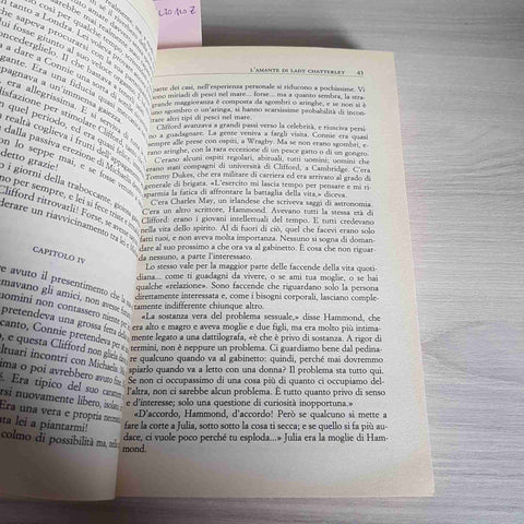 L'AMANTE DI LADY CHATTERLEY - LAWRENCE - BIBLIOTECA IDEALE TASCABILE - 1994