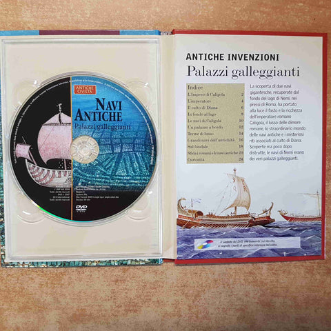 NAVI ANTICHE PALAZZI GALLEGGIANTI antiche civilta' n°9 LIBRO + DVD 2008