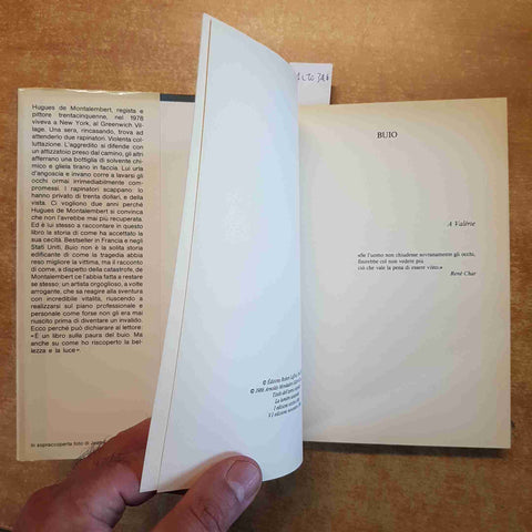 HUGUES DE MONTALEMBERT - BUIO autobiografia 1986 MONDADORI