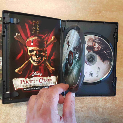 PIRATI DEI CARAIBI AI CONFINI DEL MONDO 2 DVD JOHNNY DEPP ORLANDO BLOOM DISNEY