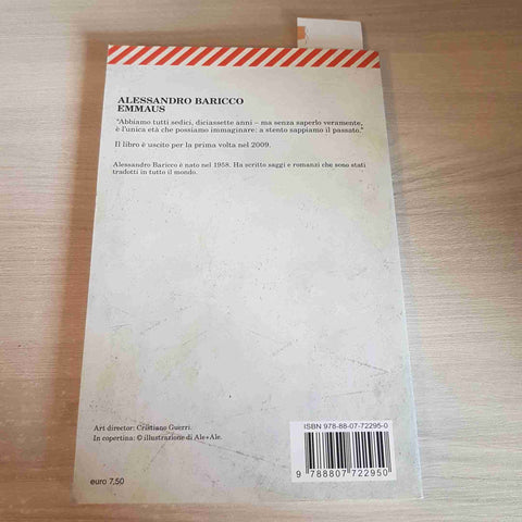 EMMAUS - ALESSANDRO BARICCO - FELTRINELLI - 2009