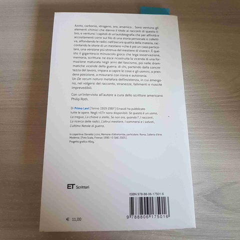 IL SISTEMA PERIODICO - PRIMO LEVI - EINAUDI - 2012