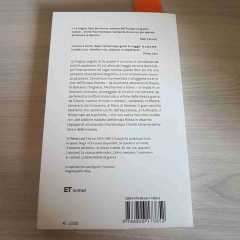 LA TREGUA - PRIMO LEVI - EINAUDI - 2012