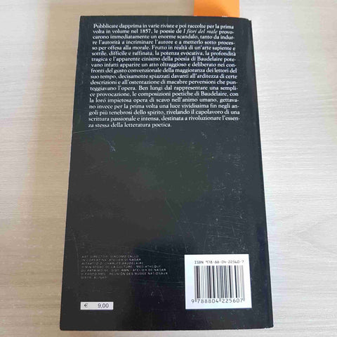 I FIORI DEL MALE - CHARLES BAUDELAIRE - MONDADORI - 2012