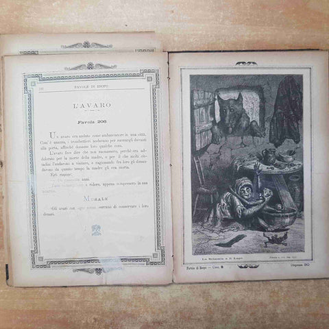 FAVOLE DI ESOPO COMPILATE DA ONORATO ROUX 1887 EDOARDO PERINO parte I + parte II
