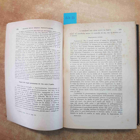 MANUALE DI OSTETRICIA 1884 SCHROEDER vallardi