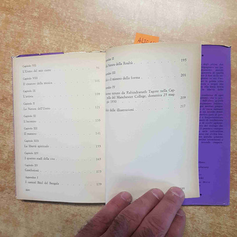 LA RELIGIONE DELL'UOMO RABINDRANATH TAGORE 1961 SANSONI