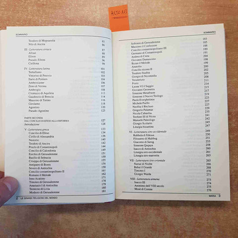 LE GRANDI RELIGIONI DEL MONDO CRISTIANESIMO MARIA SAGGI OMELIE INNI MONDADORI