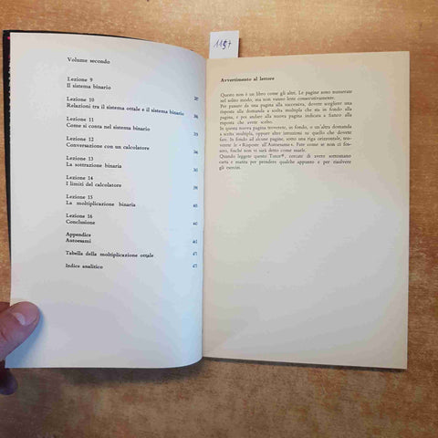 ARITMETICA PER I CALCOLATORI ELETTRONICI 2 TUTOR NORMAN CROWDER 1968 VALLECCHI