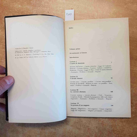 ELETTRONICA volume 1 HUGHES PIPE 1967 SISTEMA TUTOR VALLECCHI