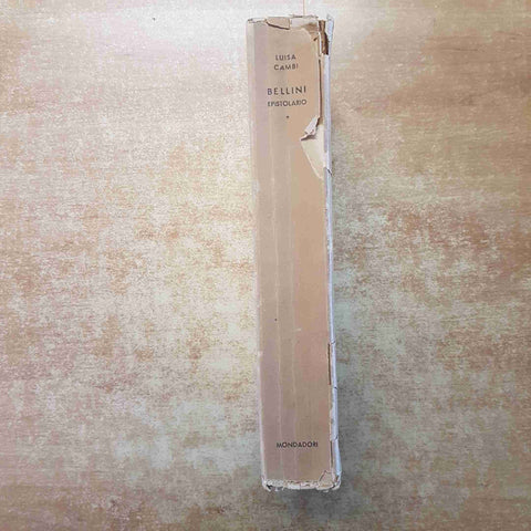 VINCENZO BELLINI EPISTOLARIO - Luisa Cambi 1943 MONDADORI libro da restaurare!!!