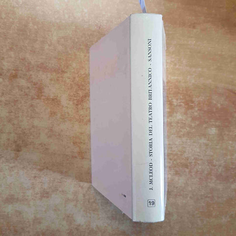 STORIA DEL TEATRO BRITANNICO - MCLEOD LE PICCOLE STORIE ILLUSTRATE SANSONI 1958