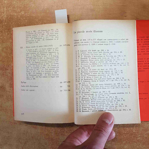 STORIA DELLA LINGUA ITALIANA - MIGLIORINI - LE PICCOLE STORIE ILLUSTRATE SANSONI