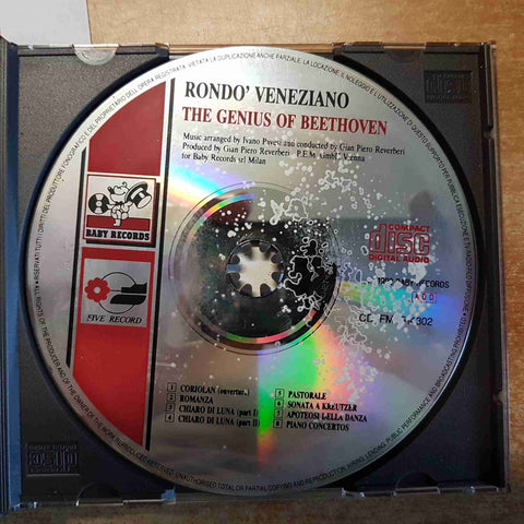 RONDO' VENEZIANO 3 CD THE GENIUS OF VIVALDI MOZART BEETHOVEN 1990 BABY RECORDS
