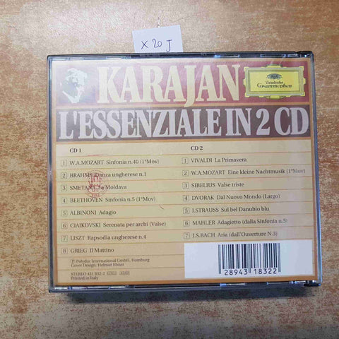 KARAJAN L'ESSENZIALE IN 2 CD 1990 POLYDOR