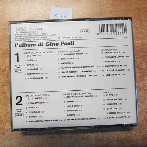 L'ALBUM DI GINO PAOLI 2 CD RCA 1988 BMG