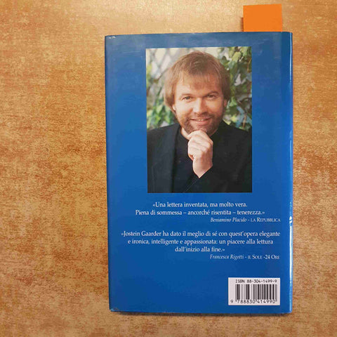 JOSTEIN GAARDER - VITA BREVIS romanzo LONGANESI 1998 prima edizione