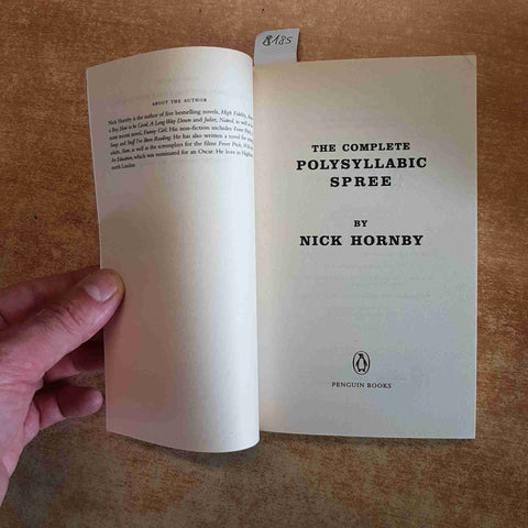 NICK HORNBY THE COMPLETE POLYSYLLABIC SPREE 2015 PENGUIN