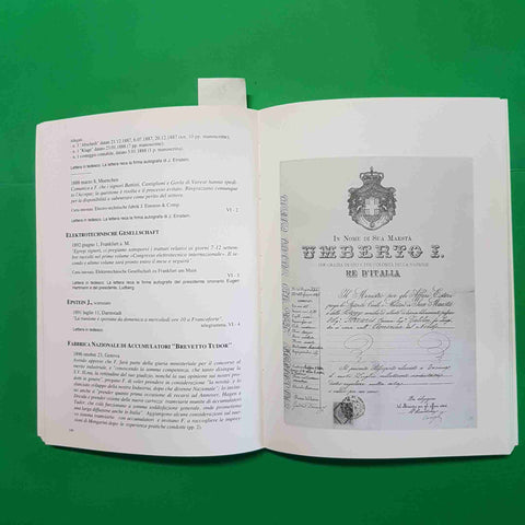 L'ARCHIVIO DI GALILEO FERRARIS vol. I CORRISPONDENZA INVENTARIO Gobbo Silvestri