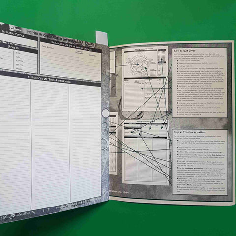 CHARACTER DOSSIERS NEPHILIM - DELUXE chaosium inc. 1994 gioco di ruolo GAMES