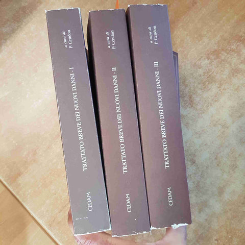 TRATTATO BREVE DEI NUOVI DANNI 3 volumi PAOLO CENDON 2001 CEDAM diritto italiano