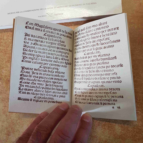 QUESTI SONO LI MISTERI CHE SONO SOPRA EL MONTE DE VARALLE VALSESIA ex libris