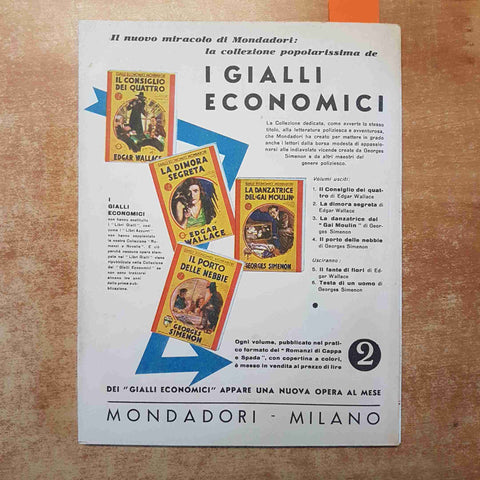 IDUNA LA BELLA di H. RIDER HAGGARD i romanzi di cappa e spada MONDADORI 1933