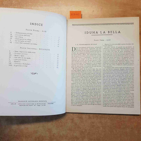 IDUNA LA BELLA di H. RIDER HAGGARD i romanzi di cappa e spada MONDADORI 1933