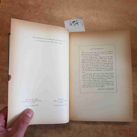 IL VANGELO SECONDO MATTEO, MARCO, LUCA E GIOVANNI 1956 GUSTAVO DORE' MONDADORI