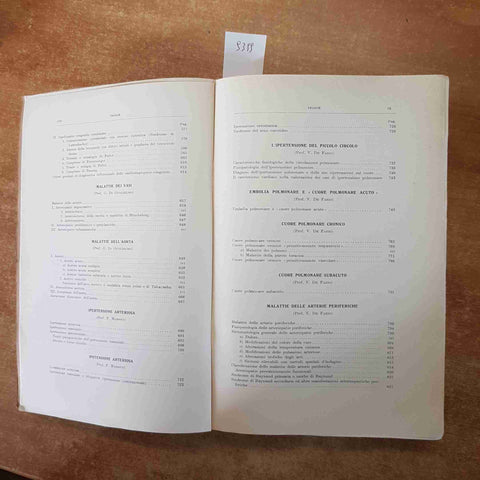 TRATTATO DI PATOLOGIA SPECIALE MEDICA volume 5° DI GUGLIELMO malattie cuore ossa