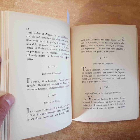REGOLAMENTI DELL'UNIVERSITA' DEGLI STUDI DI PALERMO 1805-1841 LA GRUTTA